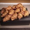 Catering antipasto mini croissant crudo