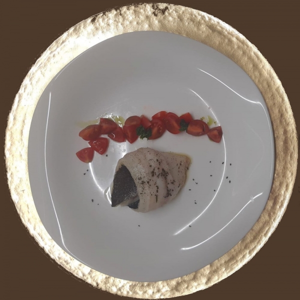 Turbante di branzino alle erbe mediterranee